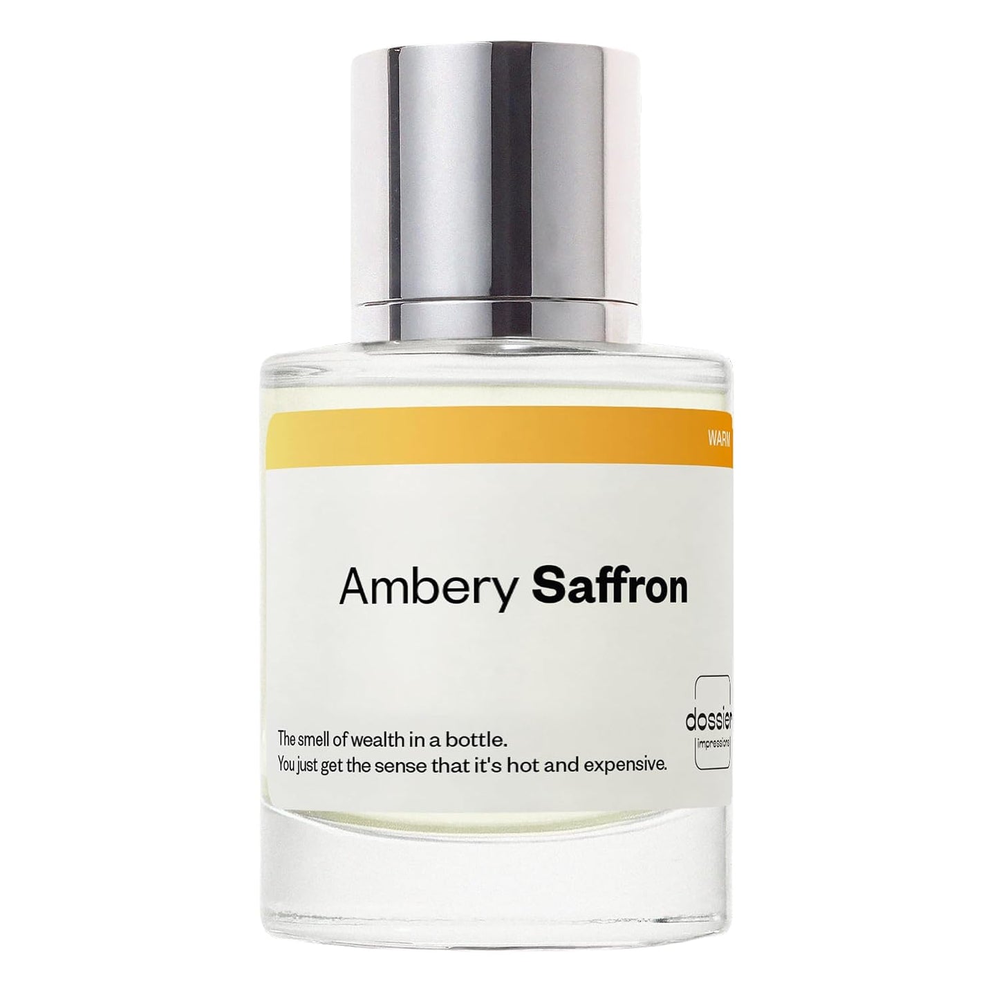 Hot Dossier - Ambery Saffron - Eau de Parfum - Inspired by Baccarat Rouge 540 - Long-Lasting Fragrance - Unisex - 1.7 fl oz (50ml)