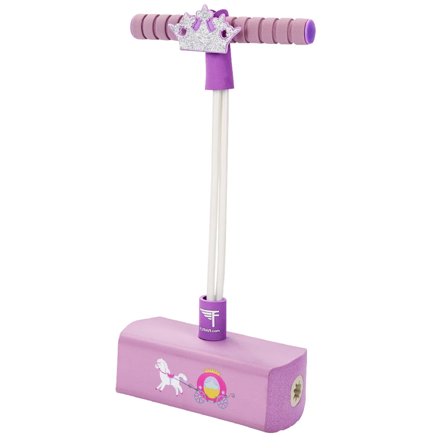 HotFlybar My First Foam Pogo Jumper for Kids Fun and Safe Pogo Stick, Durable Foam and Bungee Jumper for Ages 3 and up Toddler Toys, Supports up to 250lbs (Blue)