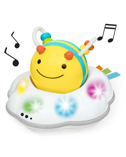 Hot Skip Hop Baby Follow-Me Bee Tummy Time Crawl Toy 3-Stage Infant Sensory Development with Lights Sounds and Music Explore & More Age 5m+
