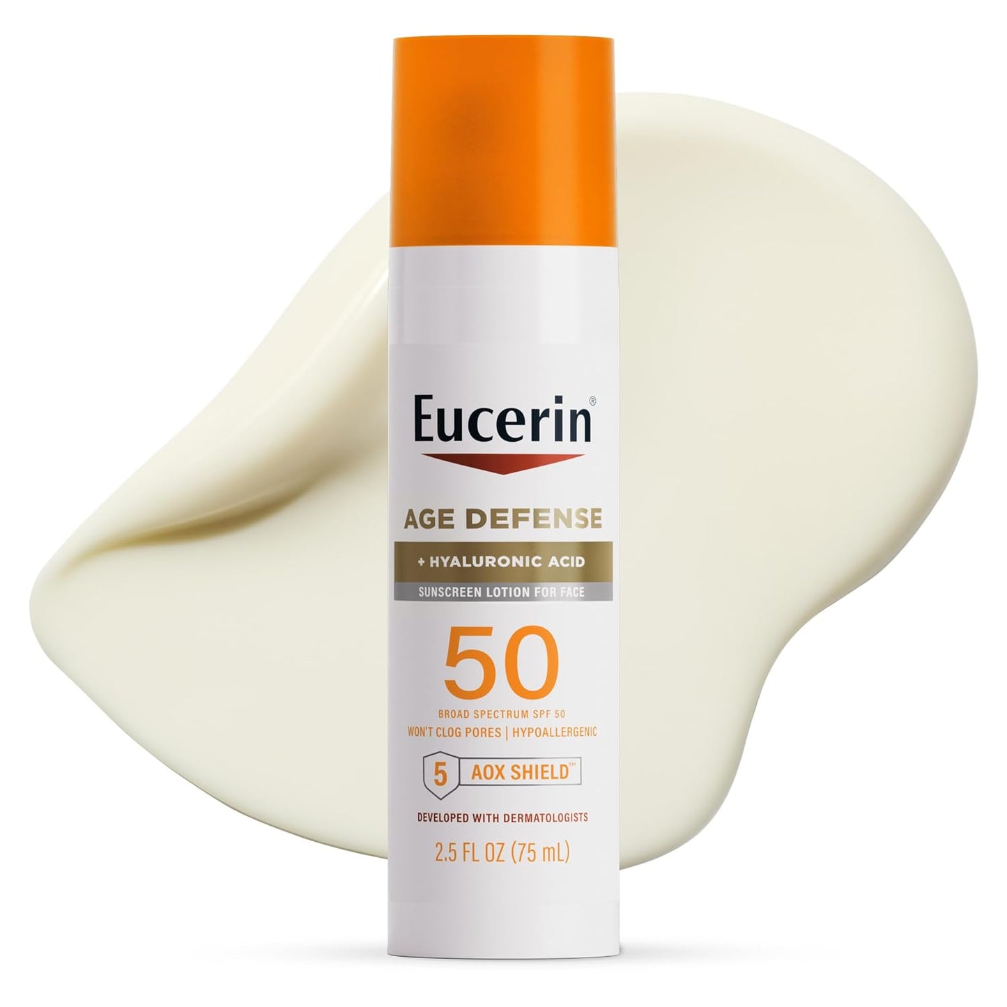 HotEucerin Sun Age Defense Face Sunscreen Lotion SPF 50, 2.5 FL OZ