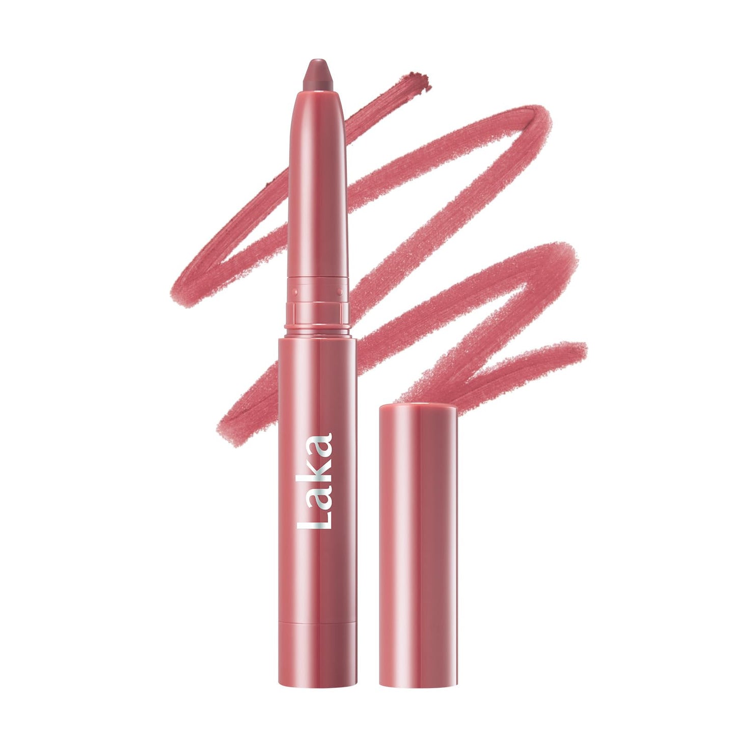 HotLaka Lip Liner - Smooth & Blendable Soft Matte Lip Contour Pencil for Shaping & Overlining Lips | Waterproof Formula, Oil-Cleanse Off, Long-Lasting Wear | #02 Suede Pink (Cool Nude Pink)