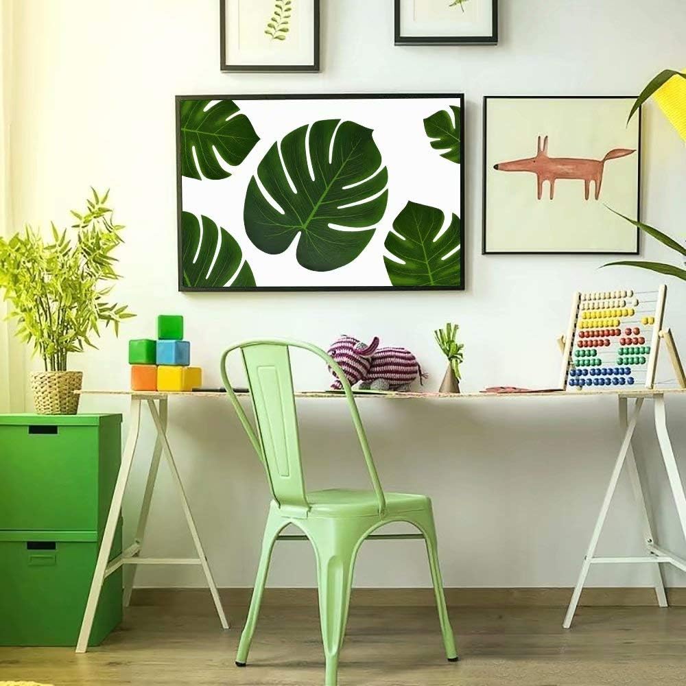 Hot UMIKU 60Pcs Luau Party Decorations Tropical Hawaiian Supplies Palm Leaves | Hibiscus Flowers Simulation Artificial Leaf for Safari Party Jungle Beach Theme BBQ Birthday Party Decorations Table Decor