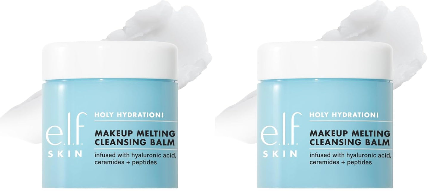 Hote.l.f. SKIN Holy Hydration! Makeup Melting Cleansing Balm, Face Cleanser & Makeup Remover, Infused with Hyaluronic Acid to Hydrate Skin