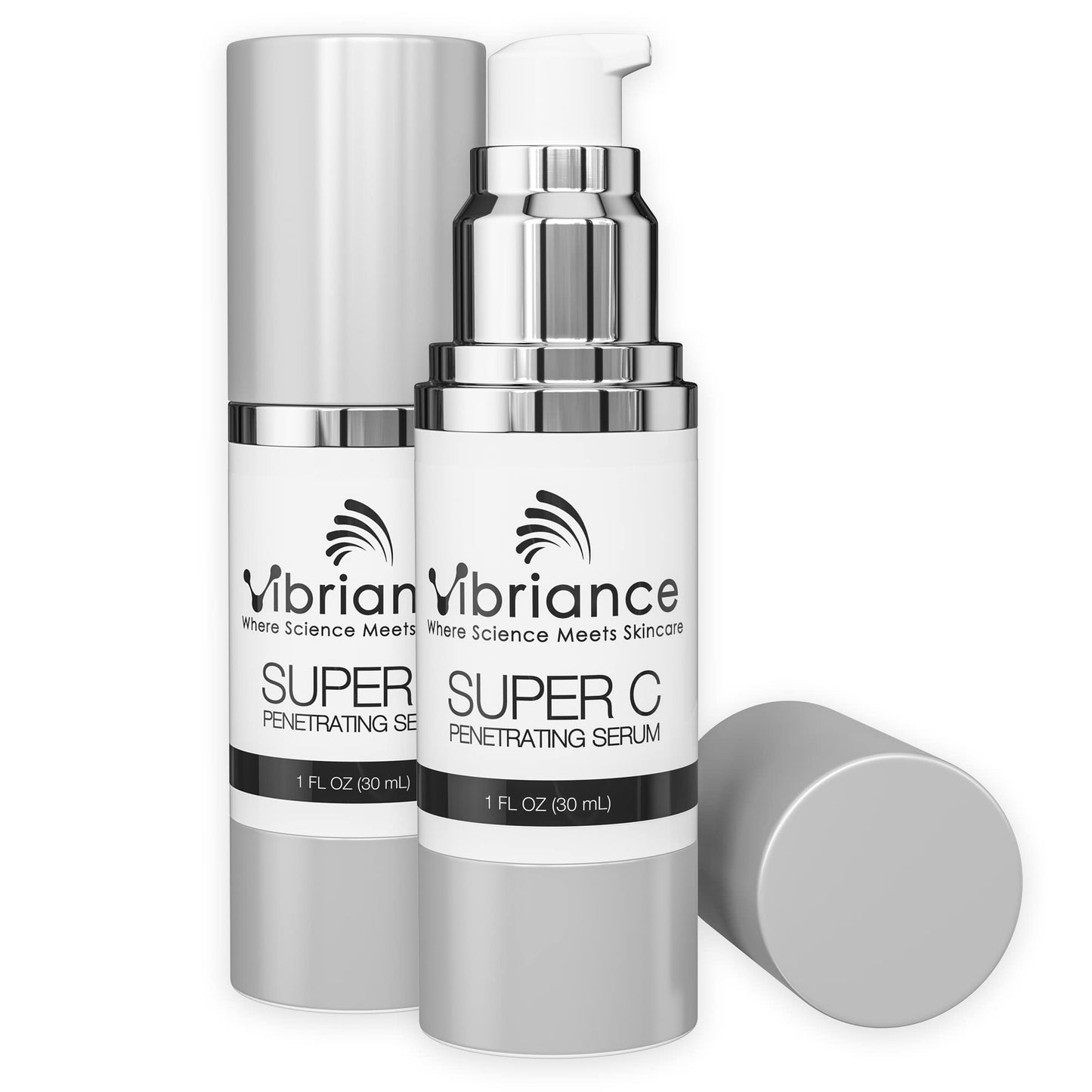 HotVibriance Super C Vitamin C Serum for Mature Skin, 1 fl oz | All-in-One Vitamin C, Hydrates, Firms, Lifts, Smooths, Targets Age Spots, Wrinkles