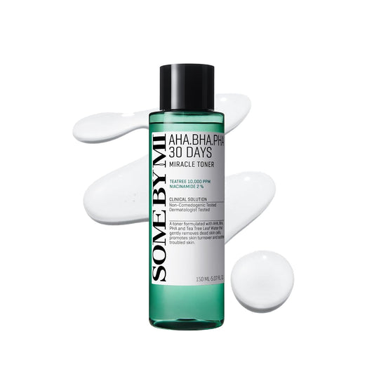 HotSOME BY MI AHA BHA PHA 30 Days Miracle Toner – 5.07oz, 150ml – Korean Refining Face Toner for All Skin Types – Daily Pore Care & Oil Control with 2% Niacinamide – Korean Skin Care