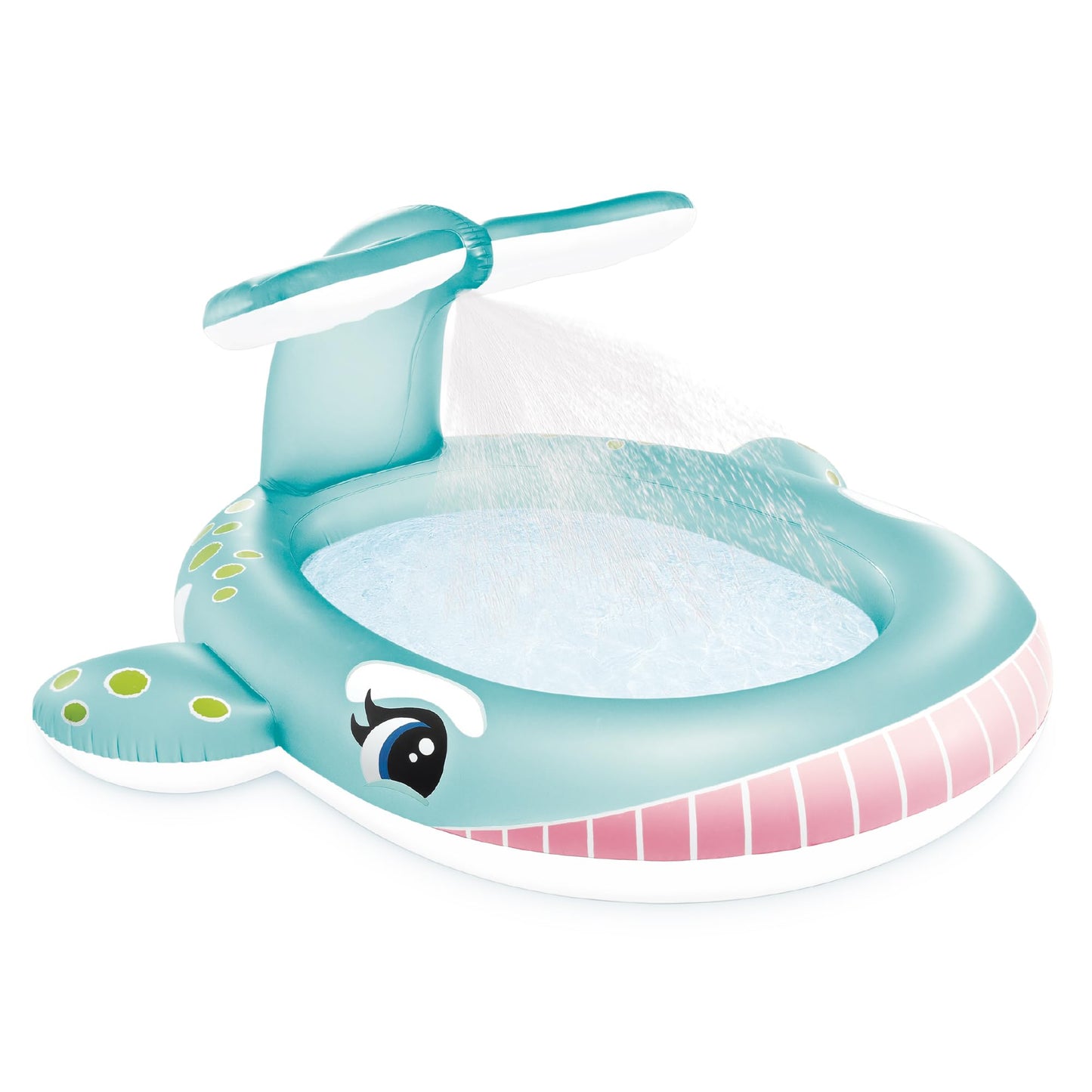 Hot INTEX Dinoland Inflatable Kiddie Pool: Inflatable Kids Pool with Water Sprayer and Slide – Splash Pad – 119" x 90" x 44" – Ages 3+