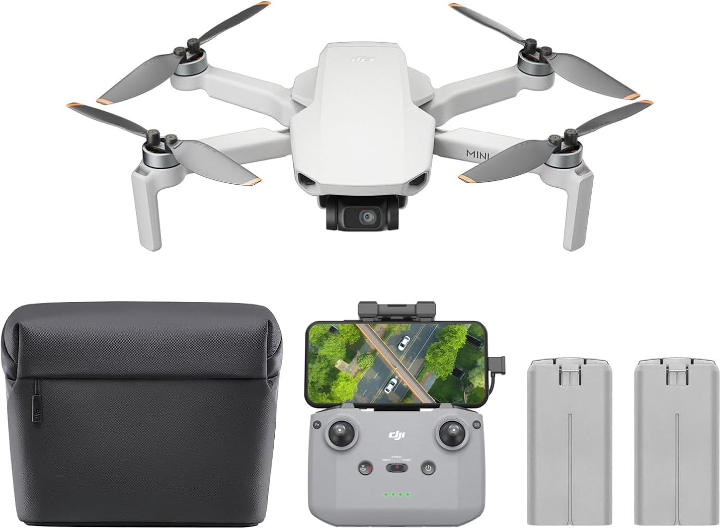 HotDJI Mini 4K Camera Drone Combo, Drone with 4K UHD Camera for Adults, Under 249 g, 3-Axis Gimbal Stabilization, 10km Video Transmission, Auto Return, 2 Batteries for 62-Min Max Flight Time, QuickShots | Drone With 4K UHD Camera for Adults, 3-Axis Gimbal