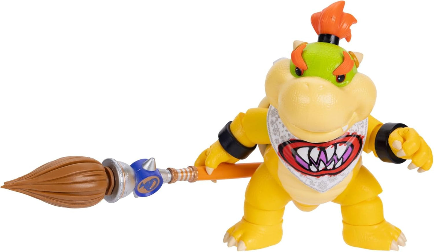 Hot The Super Mario Galaxy Movie 5” Action Figures Series 1 – Bowser Jr. Figure with Paint Brush Accessory - Premium Details and 17 Points of Articulation