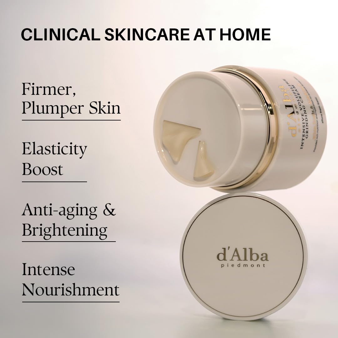 Hotd'alba Piedmont Italian White Truffle Intensive Grinding Cream, Volufiline 50,000ppm, Vegan Collagen, Vegan Peptide Brush-On Lifting Cream for Smile Lines, Eye Wrinkles Plumping