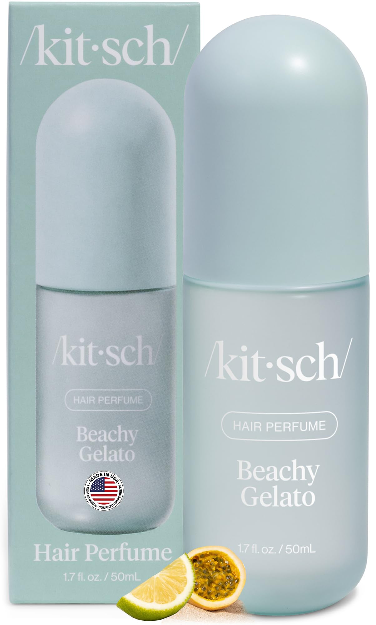 HotKitsch Hair Perfume for Women - Amber Shores, 50mL | Clean, Deodorizing & Patented Odor-Eliminating Technology Hair Spray & Body Mist | Freshen Hair, Body & Pillows