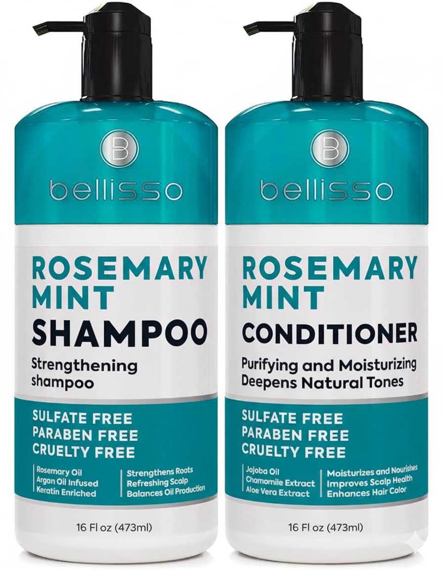 HotBiotin Shampoo and Conditioner Set - Sulfate and Paraben Free Treatment for Men and Women - Hair Thickening Volumizing Products to Help Boost Thinning Hair with Added Keratin