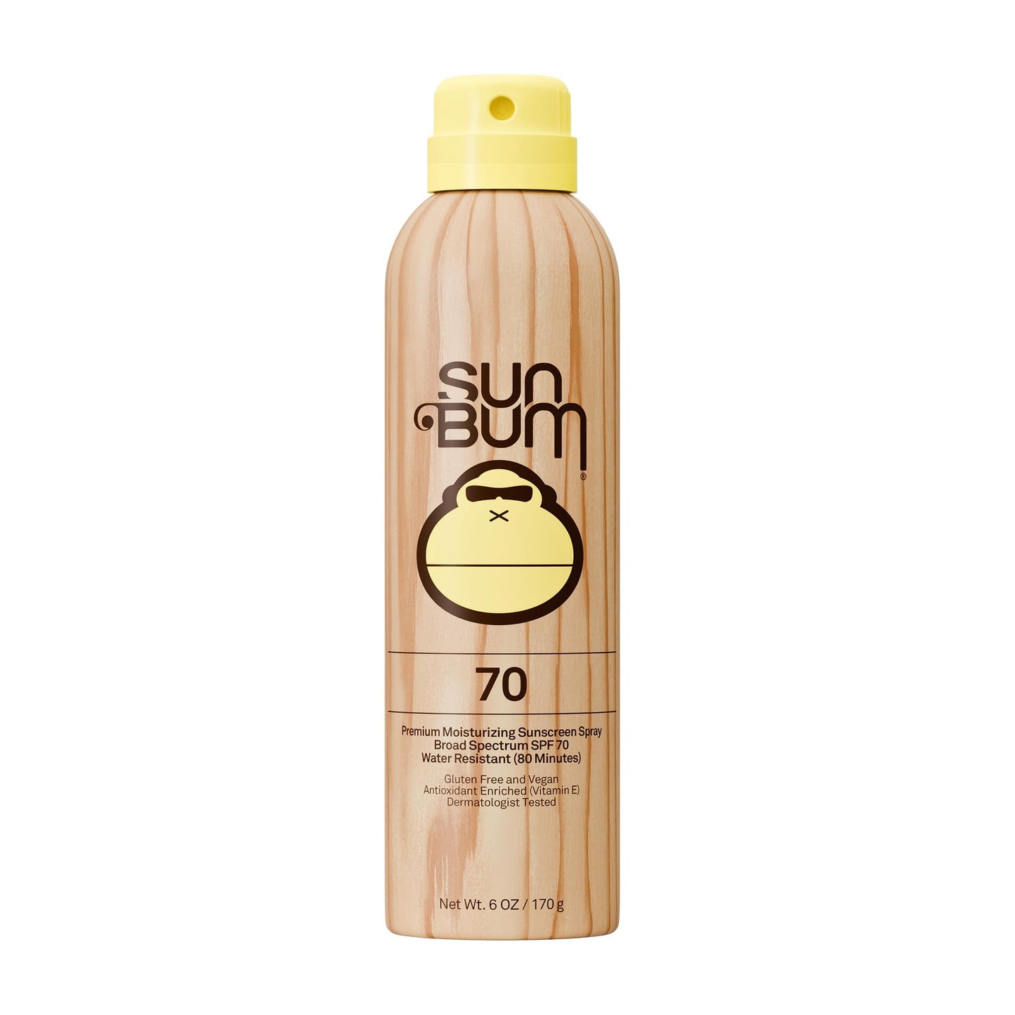HotSun Bum Original SPF 50 Sunscreen Body Spray - Broad Spectrum Moisturizing Sunscreen with Vitamin E - Hawaii 104 Act Compliant (Made without Octinoxate & Oxybenzone) - 6 oz
