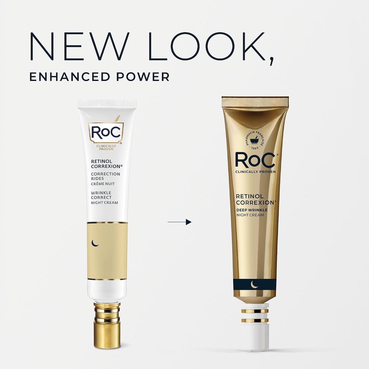 HotRoC Retinol Correxion Night Cream for Deep Wrinkles, Anti Aging Skincare Treatment Women and Men, 1.0 oz (Packaging May Vary)