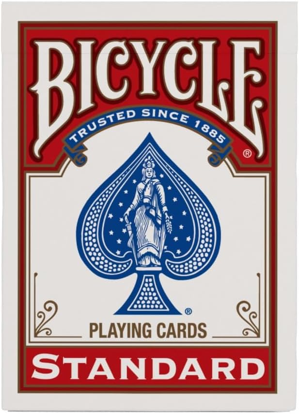 HotBicycle Rider Back Playing Cards 12 Pack Poker Size Standard Index | Air Cushion Finish for smooth shuffling, Made in USA, 6 red and 6 blue decks, Ideal for poker and blackjack