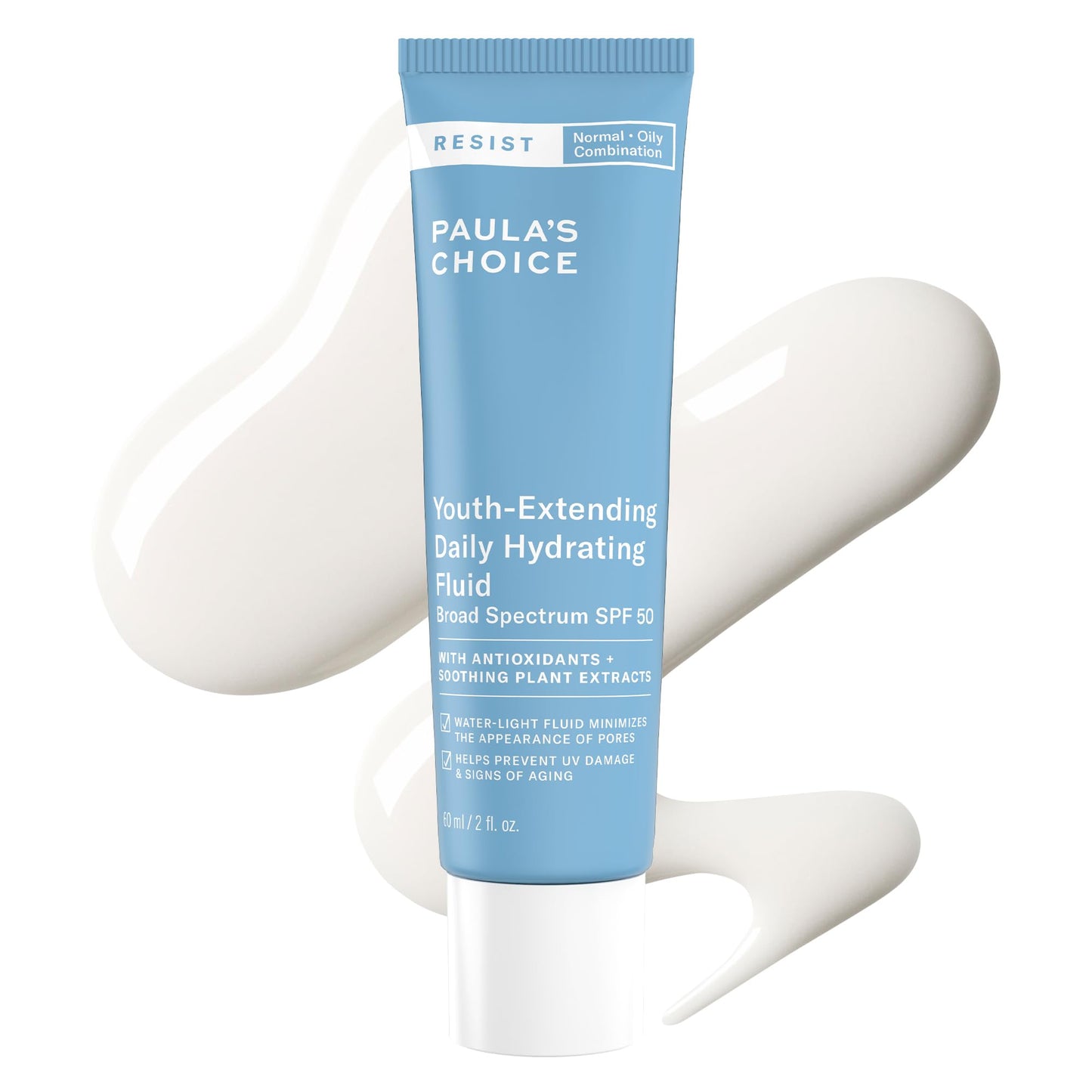 HotPaula's Choice RESIST Daily Hydrating Fluid Face Moisturizer with SPF 50 Sunscreen, Face Sunscreen for Oily Skin, Chamomile & Vitamin E, UVA/UVB Protection, Fragrance-Free, TSA Friendly