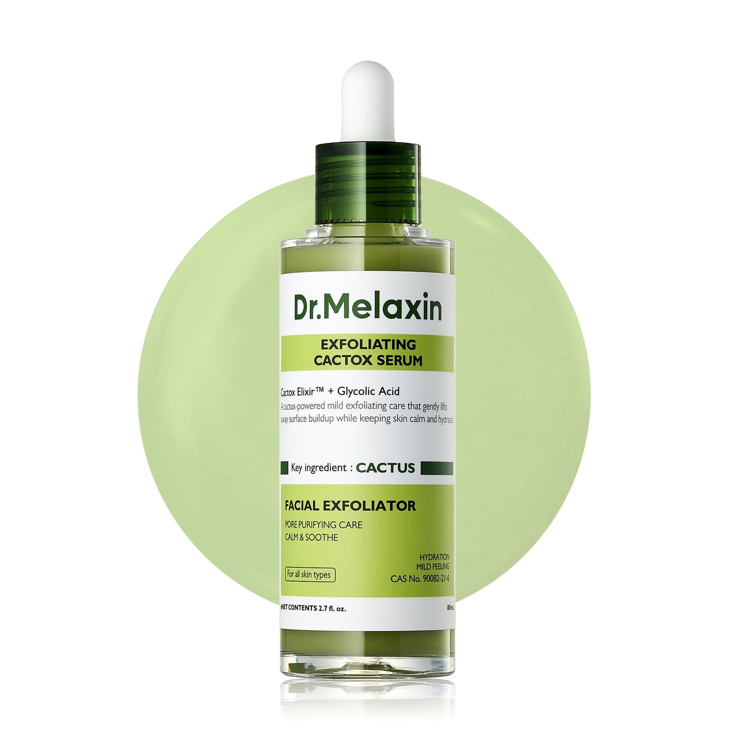HotDr.Melaxin Peel Shot Glow White Rice Peeling Ampoule with Rice Extract & AHA BHA, Brightening & Gentle Exfoliating Serum for Sebum Control, Niacinamide & Hyaluronic Acid, Korean Skincare, 2.71 fl.oz