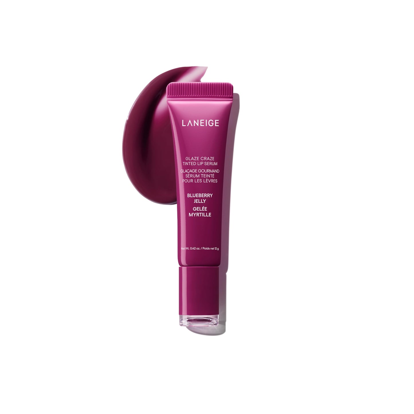 HotLANEIGE Glaze Craze Tinted Lip Serum: Hydrating, Lip Barrier-Boosting, Softening Lip Serum Treatment for Glossy & Buildable Shine, Nourished Lips with Plumping Polypeptides | Korean Skin Care