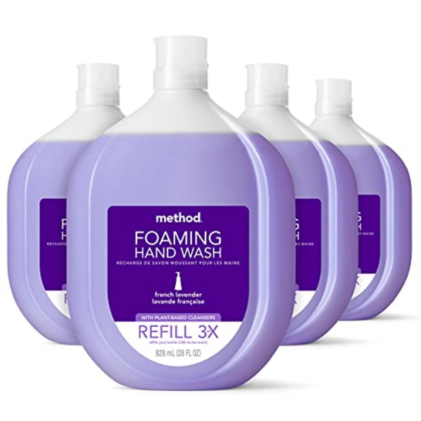 Hotmethod Foaming Hand Wash, Sweet Water - Leaves Hands Feeling Soft & Clean, for Bathroom & Kitchen, Notes of Dewy Lemon Leaf, Grapefruit & Star Jasmine, 10 fl oz, 3 pack
