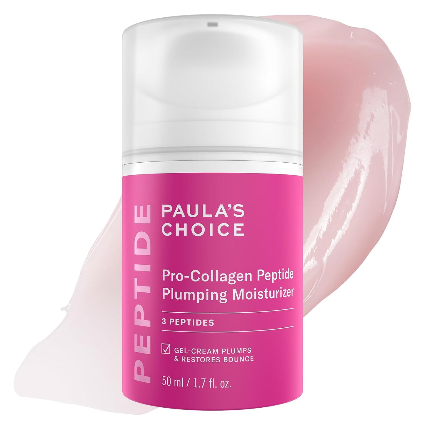 HotPaula's Choice Pro-Collagen Peptide Plumping Face Moisturizer, Daily Gel Face Cream for Deep Lightweight Hydration, Wrinkles & Loss of Firmness, Fragrance-Free, 1.7 Fl Oz