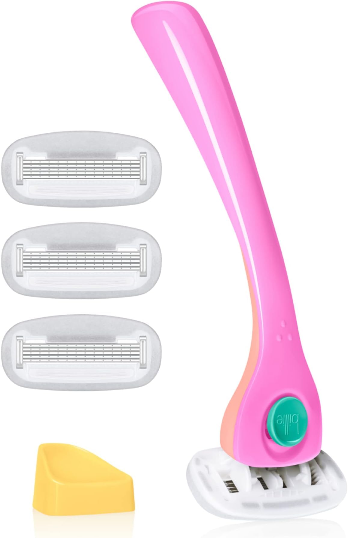 HotBillie Razors for Women Shave Kit – Women’s Razor + 4 x 5-Blade Razor Refills + Magnetic Holder – DreamPop