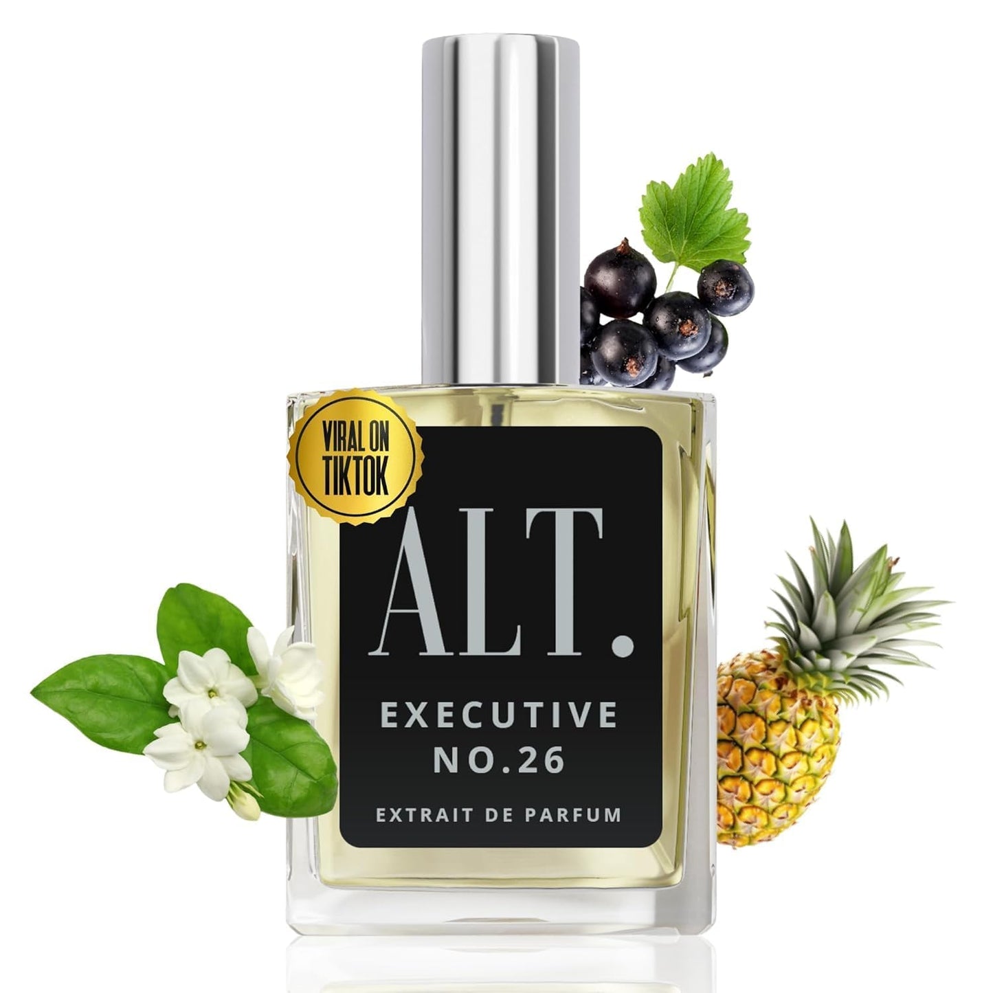 Hot ALT. FRAGRANCES Executive No. 26 - Inspired by Avntus, Perfume for Men, Extrait de Parfum, Long Lasting Woody Fruity Perfume for Men with Bergamot, Pineapple & Oakmoss, 60ml