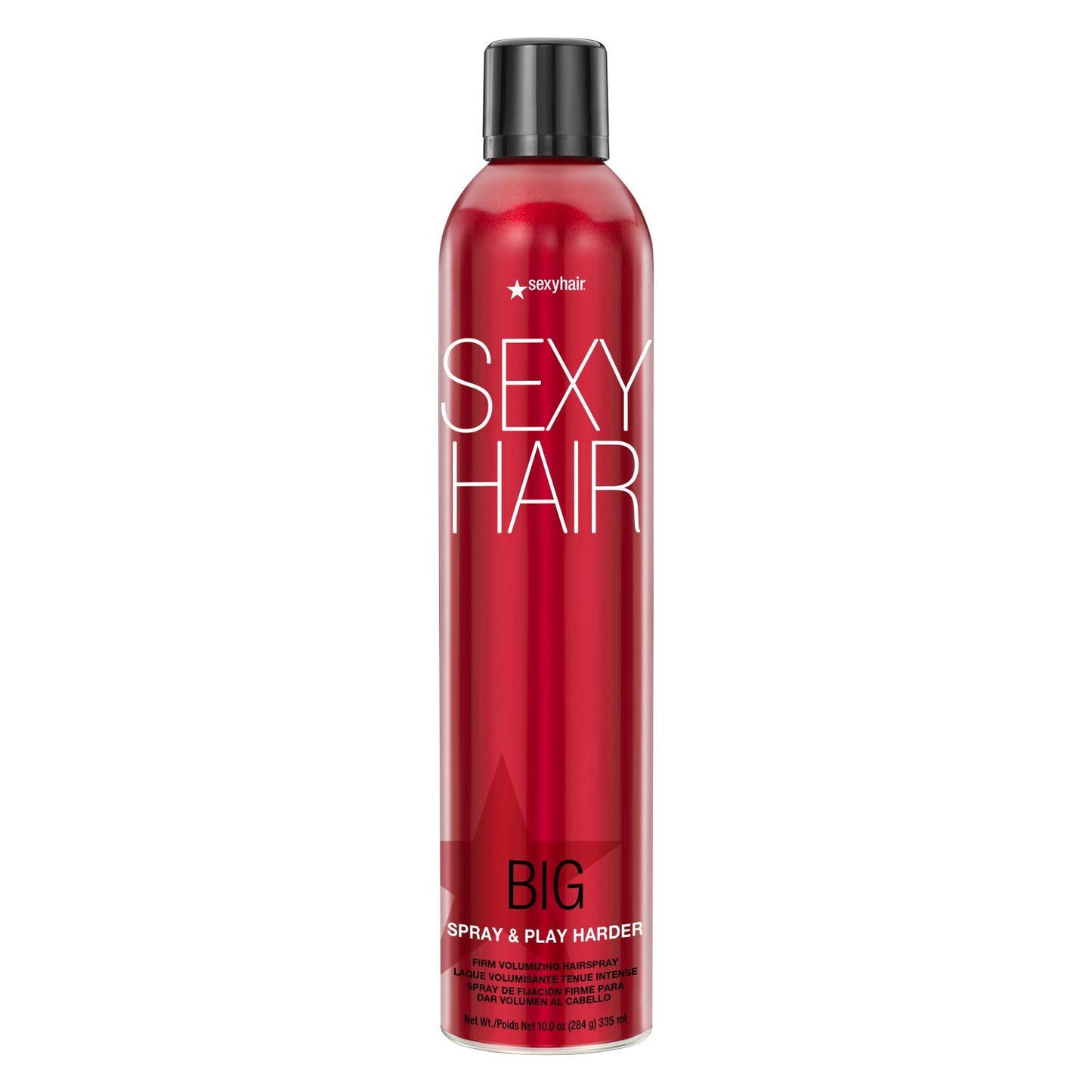 HotSexyHair Big Spray & Play Harder Firm Volumizing Hairspray | All Day Hold and Shine | Up to 72 Hour Humidity Resistance