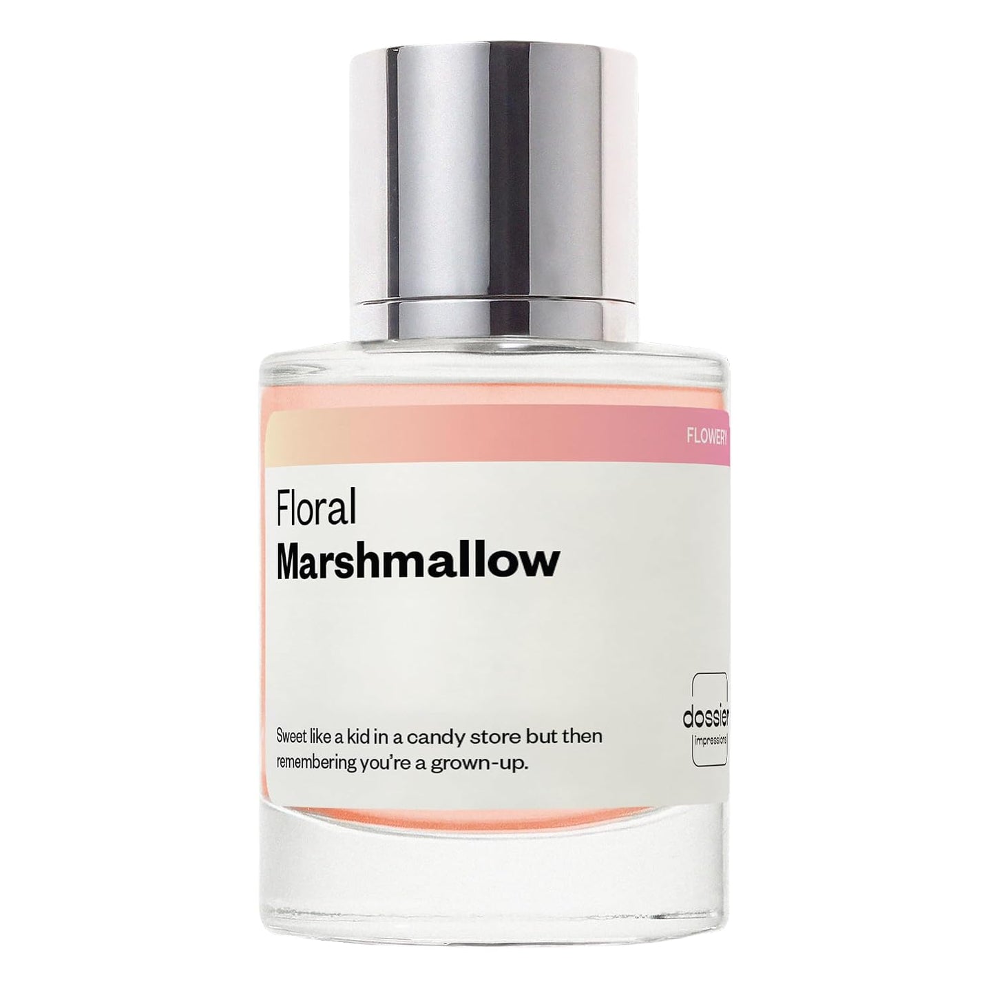 Hot Dossier - Floral Marshmallow - Eau de Parfum - Inspired by Love, Don't Be Shy - Long-Lasting Fragrance - Feminine - 1.7 fl oz (50ml)