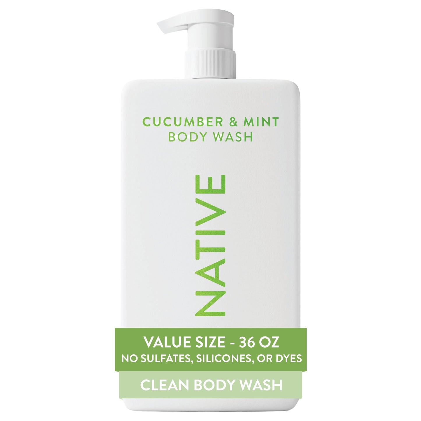 HotNative Body Wash for Women & Men, Coconut & Vanilla, 36 oz Pump Bottle, Sulfate-Free & Gentle