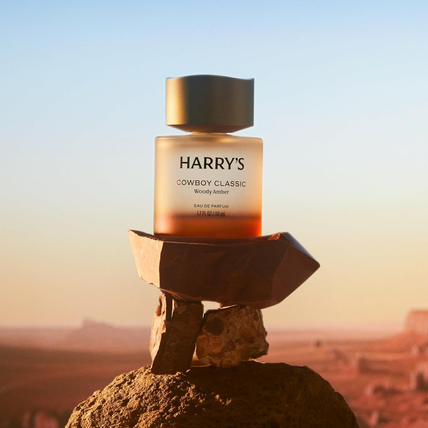 Hot Harry's Cowboy Classic Men's Cologne - Woody Amber Scent - 1.7 fl oz - Notes of Bergamot, Cedarwood & Musk - Long-Lasting Eau de Parfum Men's Fragrance