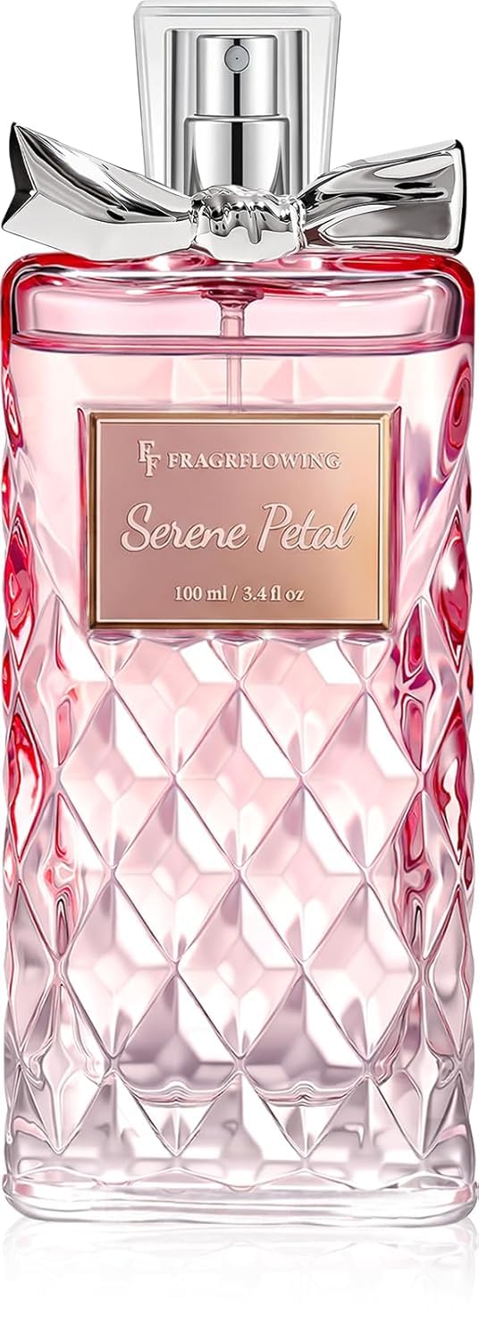 Hot Perfume for Women, Alcohol-Free Long Lasting Floral Fragrance, Light & Soft Scent with Rose, Jasmine & Peony, Peach, Patchouli & Musk Base, 100ml / 3.4 fl oz, Gift for Women & Moms (Velvet Bloom)