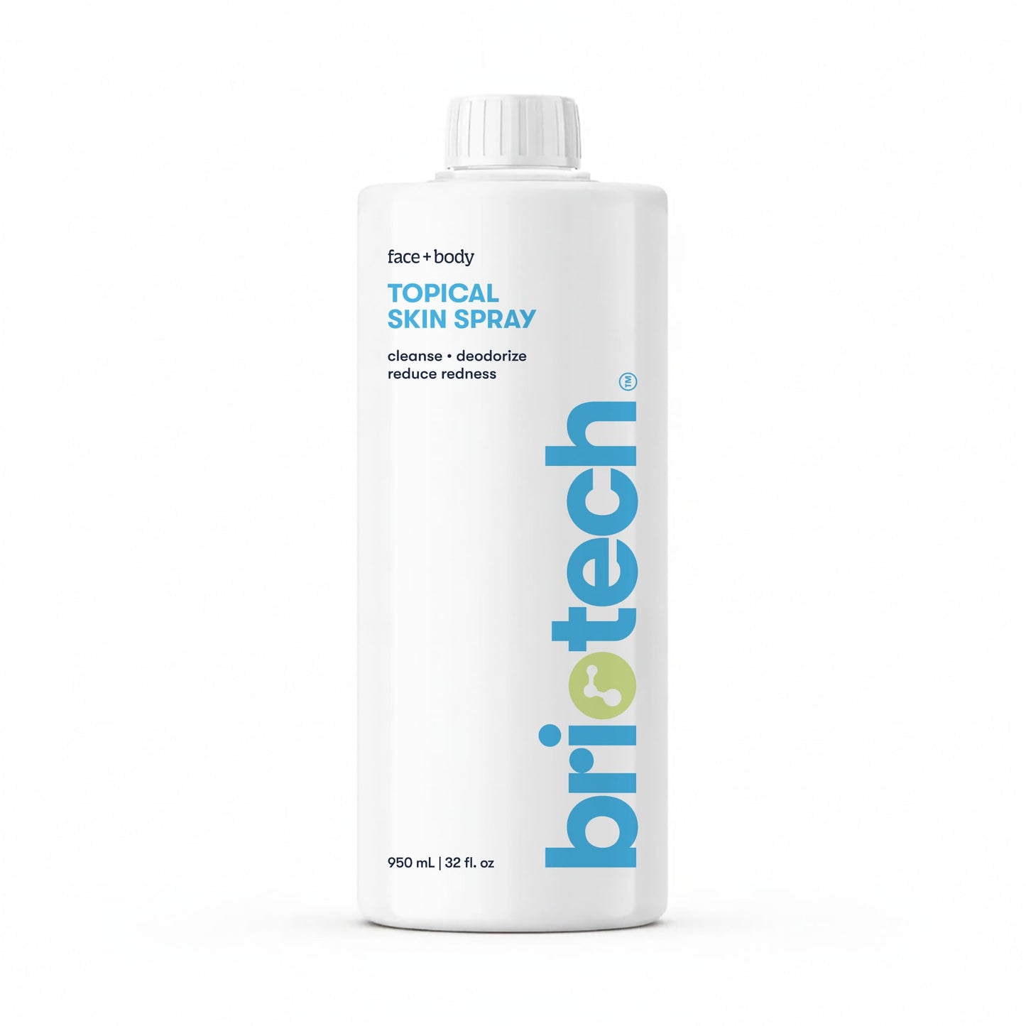 HotBRIOTECH Topical Skin Spray, Hypochlorous Acid Spray for Sensitive Skin, HOCl Facial Mist, Full Body Support Against Irritation, Calm Redness, Soothe Foot & Scalp, 8.5 oz (1 Pack)