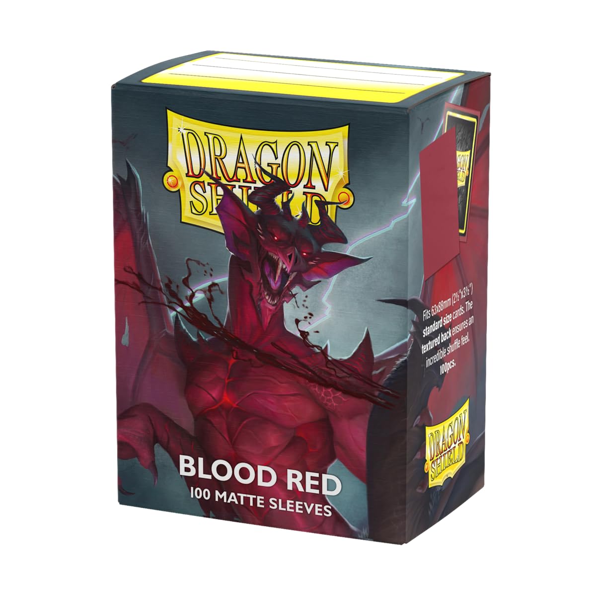 Hot Dragon Shield | Standard Size Matte Card Sleeves | 100 CT - Smooth & Tough TCG Sleeves - Compatible with Pokemon, Flesh & Blood, One Piece & Magic The Gathering | Amethyst