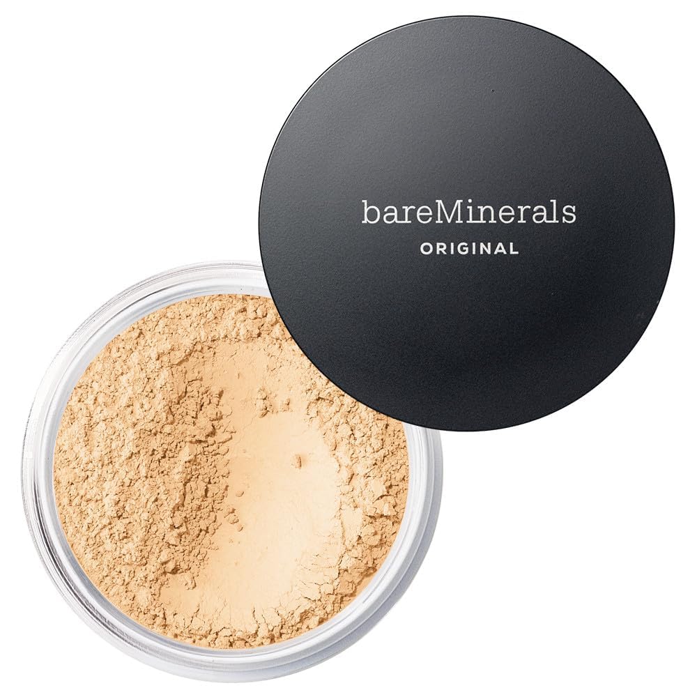 HotbareMinerals Original Loose Powder Foundation SPF 15 - Powder Face Makeup with Added Sun Protection - Sheer to Full Coverage Foundation