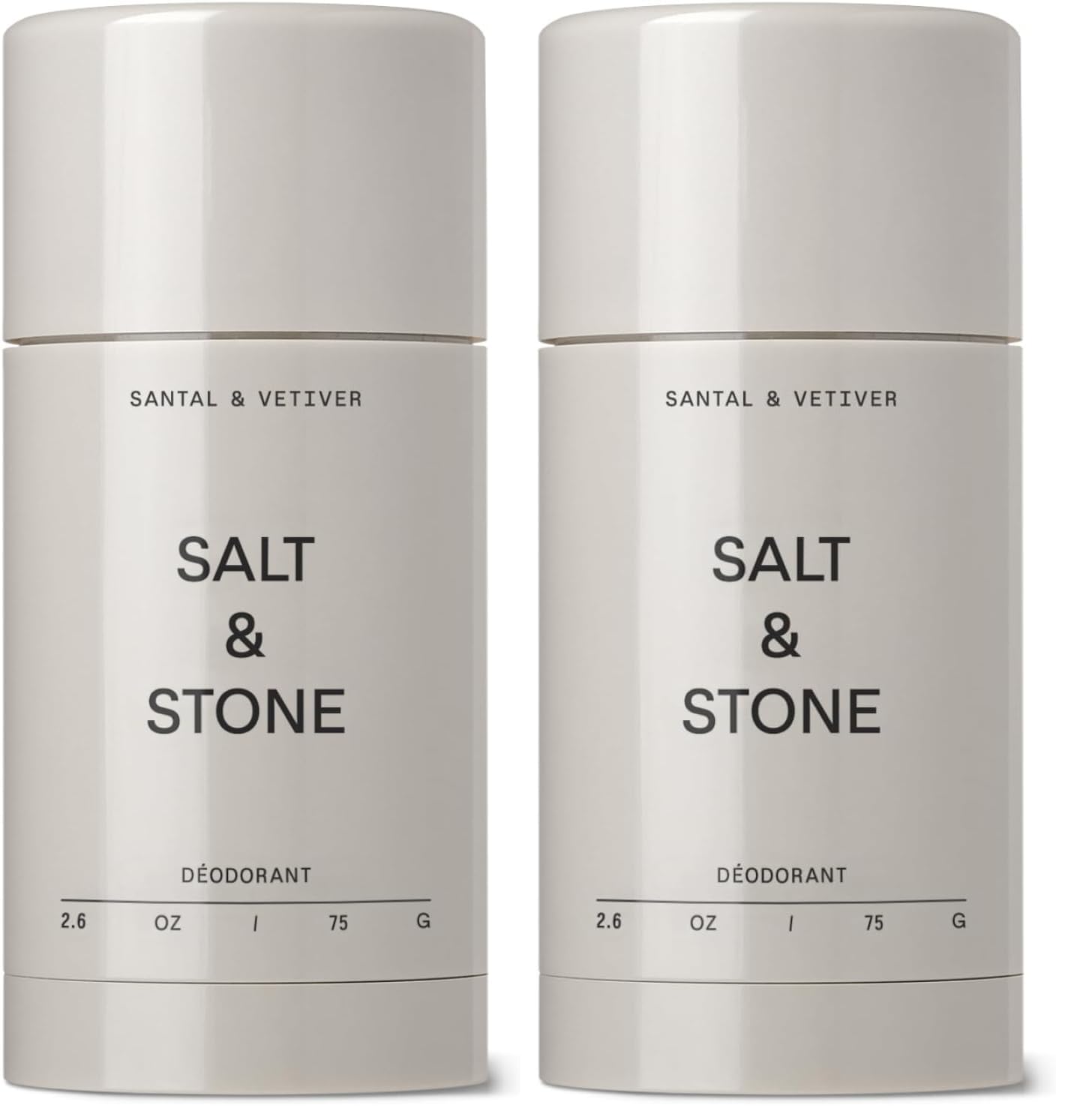 HotSalt & Stone Aluminum-Free Deodorant, Women & Men Bergamot & Hinoki 2.6 oz | Extra Strength 48 Hour Protection, Gender Neutral Scent, Made with Niacinamide, Spirulina, Magnesium & Antioxidants