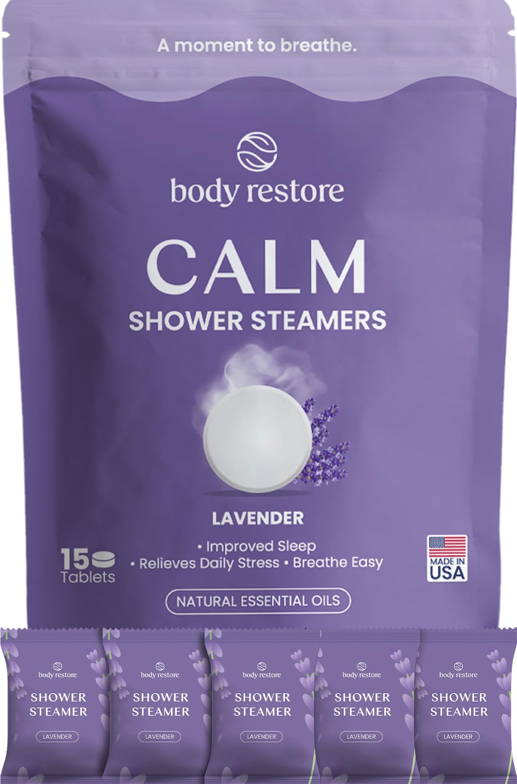 HotBodyRestore Shower Steamers Aromatherapy, Self Care Gifts, Relief 15 Pack | Birthday Gifts for Women & Men, Spa Stress Relief & Relaxation, Eucalyptus & Menthol Essential Oil Tablets