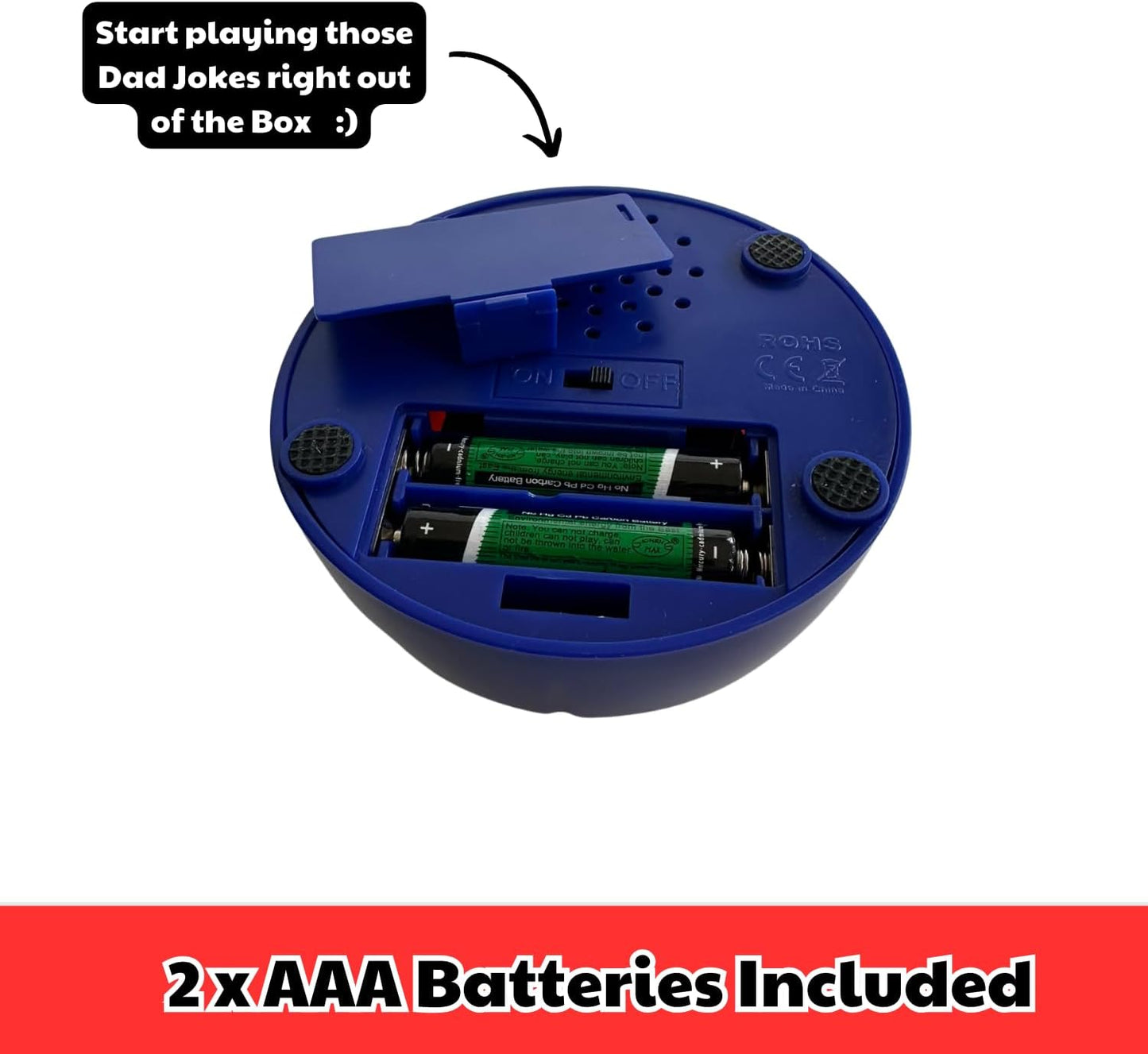 Hot Gifts for Dad and Fathers - Features 75+ Extra Funny Dad Jokes at The Push of a Button - Dad Gifts from Daughter, Dad Birthday Gift, White Elephant Gifts, Gifts for Men