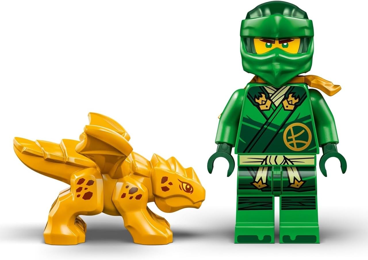 Hot LEGO NINJAGO Lloyd's Green Forest Dragon Toy - Pretend Play Building Toy for Boys and Girls, Ages 6+ - Birthday Gift for Kids - Dragon Figurine with 2 Minifigures for Kids - 71829