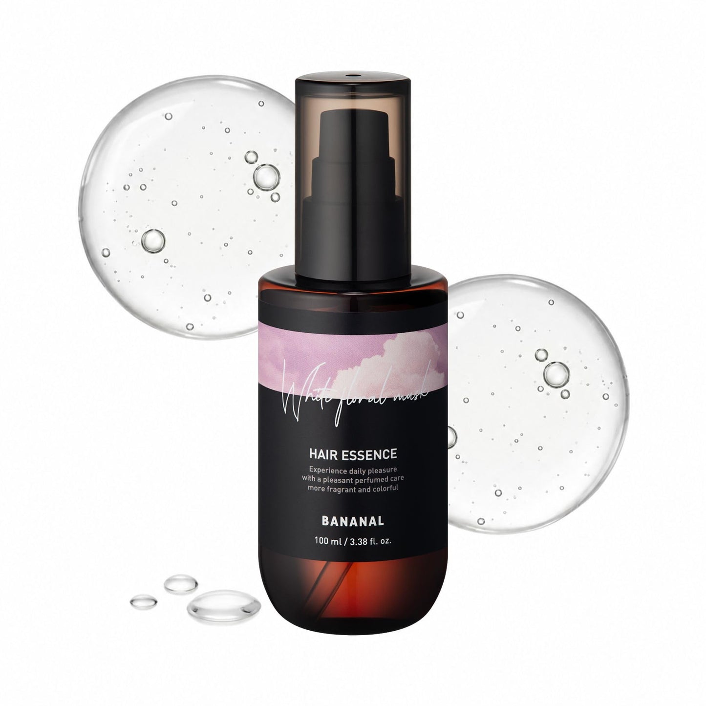 Hot2-in-1 Hair Serum & Perfume Oil - Korean Hair Care, Moroccan Argan Oil & 12 Amino Acids for Dry Damaged Hair, Anti-Frizz Glass Hair Shine, Paraben-Free, Baby Powdery Musk, 3.38 fl oz