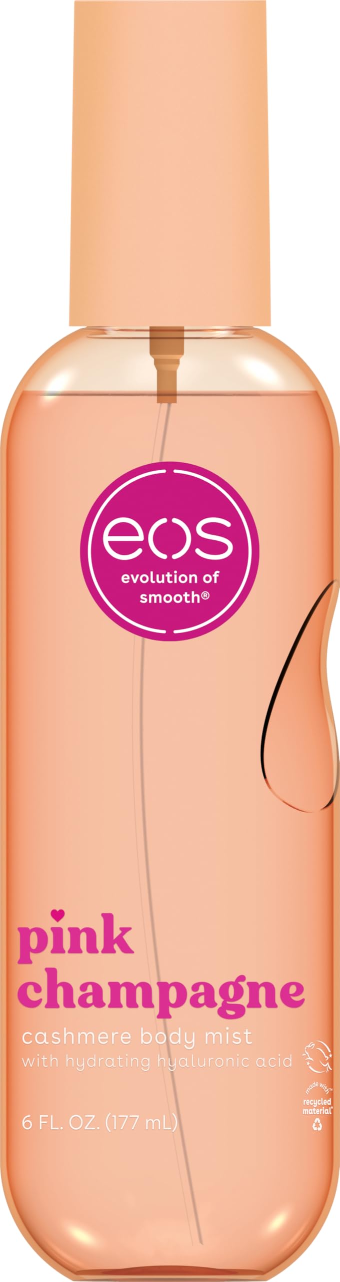 Hoteos Cashmere Body Mist, Fresh & Cozy, Body Spray for Women, Hair Mist, Moisturizing, Hyaluronic Acid, Glycerin, Vegan, Cruelty-free, 6 fl oz