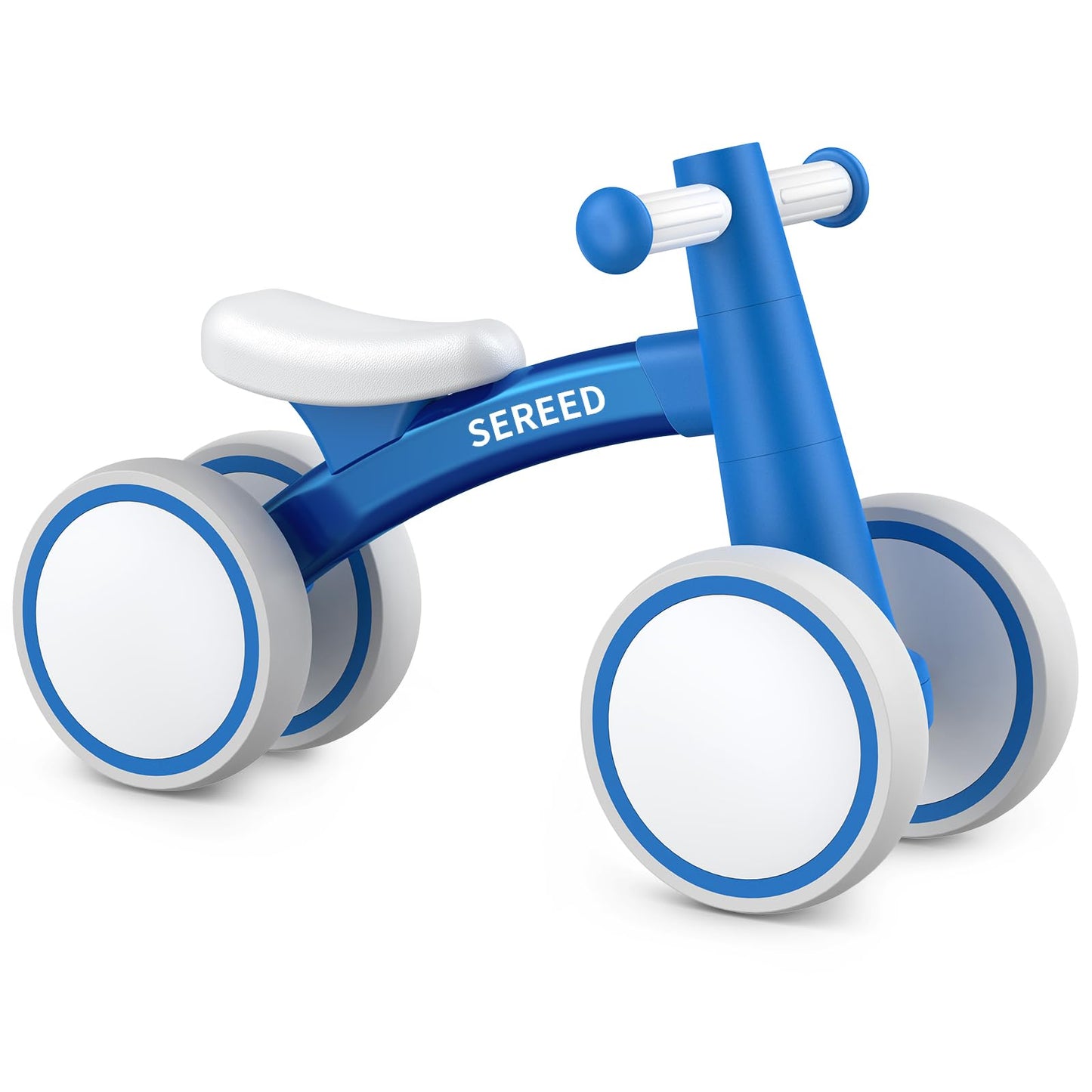 HotSEREED Baby Balance Bike for 1 Year Old Boys Girls 12-24 Month Toddler Balance Bike, 4 Wheels Toddler First Bike, First Birthday Gifts