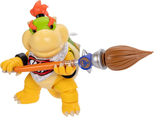 Hot The Super Mario Galaxy Movie 5” Action Figures Series 1 – Bowser Jr. Figure with Paint Brush Accessory - Premium Details and 17 Points of Articulation