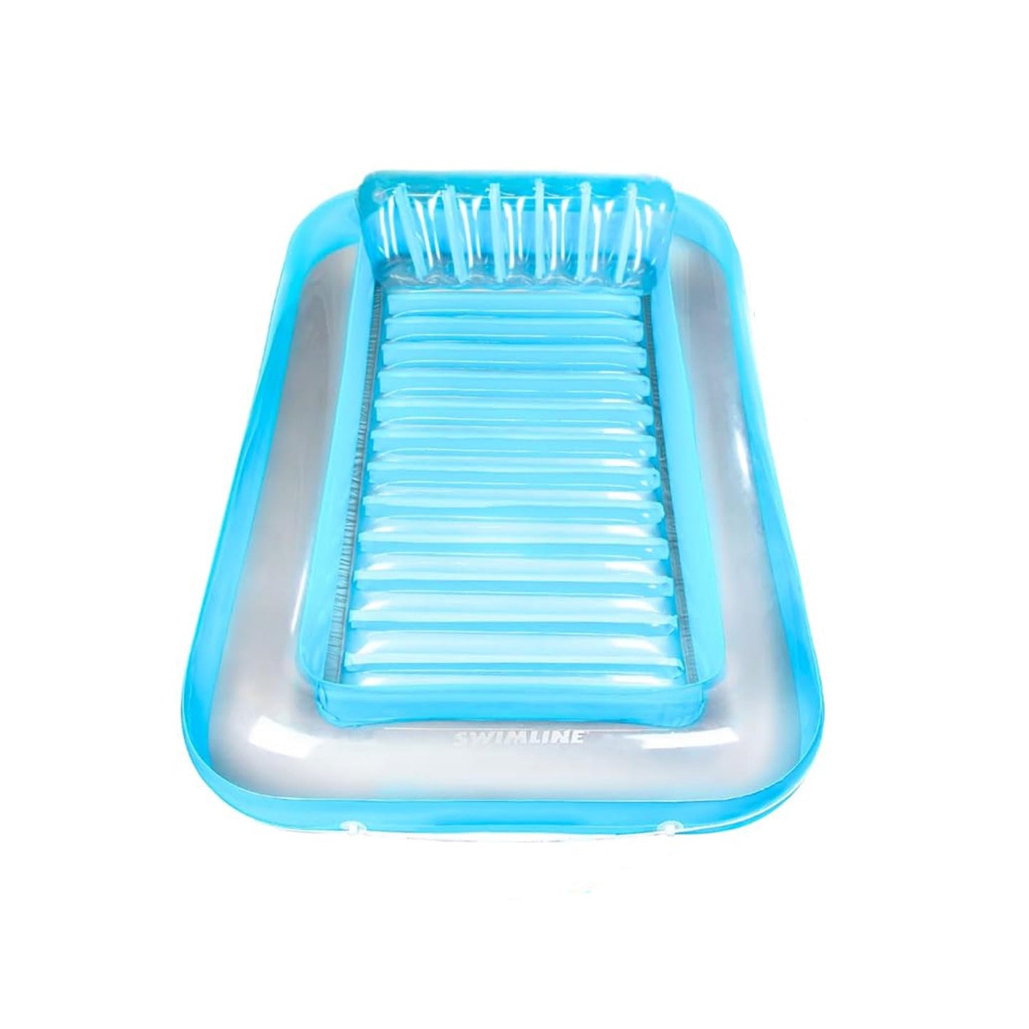 HotSWIMLINE Original Suntan Tub Series Classic Inflatable Tanning Float Floating Lounge | Personal Tan Pool Hybrid Lounger | Adjustable Pillow | Fill with Water | Reflective Tanning Design