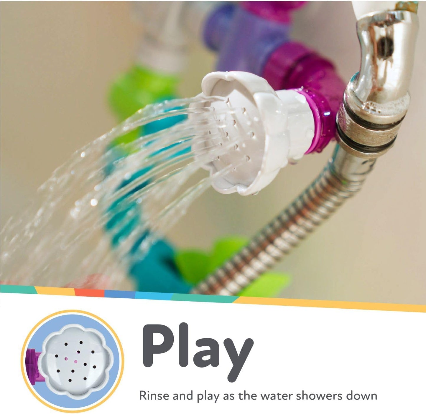 HotNuby Wacky Waterworks Pipes Bath Toy - Baby Bathtub Toy with Interactive Features for Cognitive Development