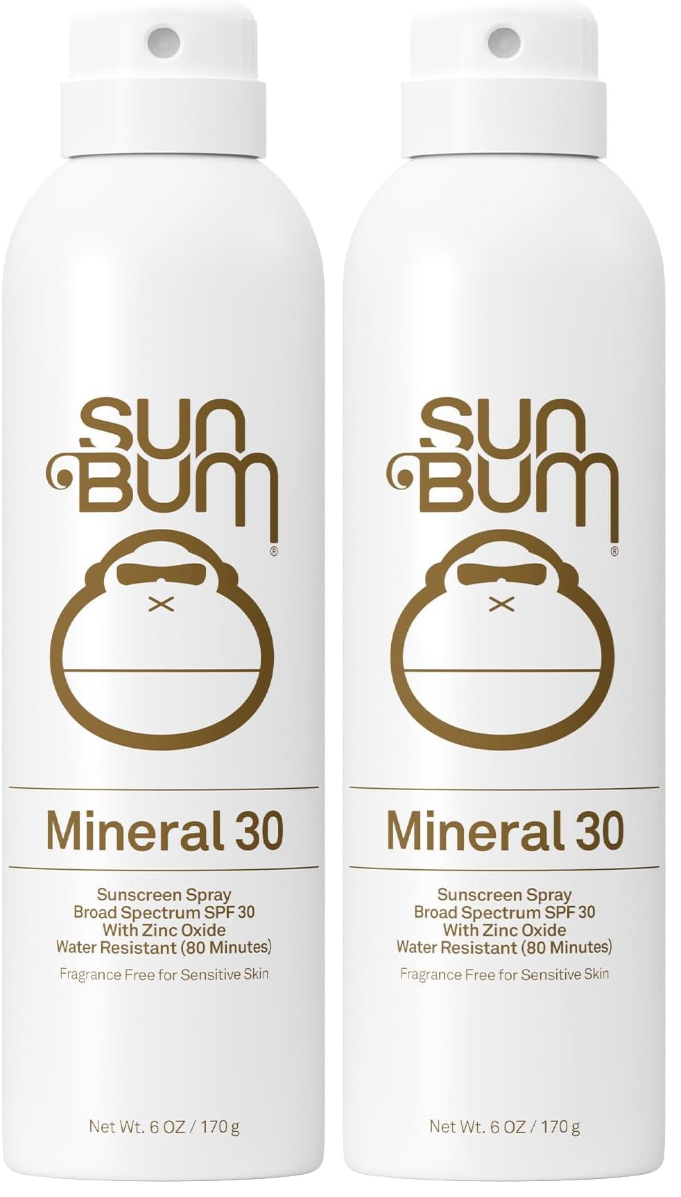 HotSun Bum Mineral SPF 30 Sunscreen Body Spray - NEW FORMULA 2026 Water-Resistant Broad Spectrum Moisturizing Sunscreen with Vitamin E - Hawaii 104 Act Compliant (Without Octinoxate & Oxybenzone) - 6 oz