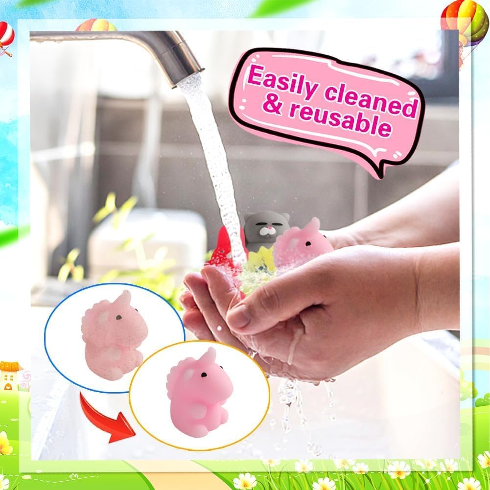 Hot80Pcs Party Favors for Kids 4-8, Kawaii Squishies Mochi Squishy Toy Bulk Fidget Sensory Toys Birthday Gifts for Boys Girls, Easter Basket Stuffers Egg Fillers Treasure Box Classroom Prizes Goodie Bag
