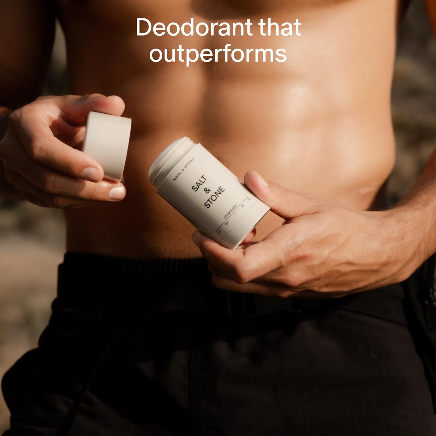 HotSalt & Stone Aluminum-Free Deodorant for Women & Men, Neroli & Basil 2.6 oz | Extra Strength 48 Hour Protection, Gender Neutral Scent, Made with Niacinamide, Spirulina, Magnesium & Antioxidants