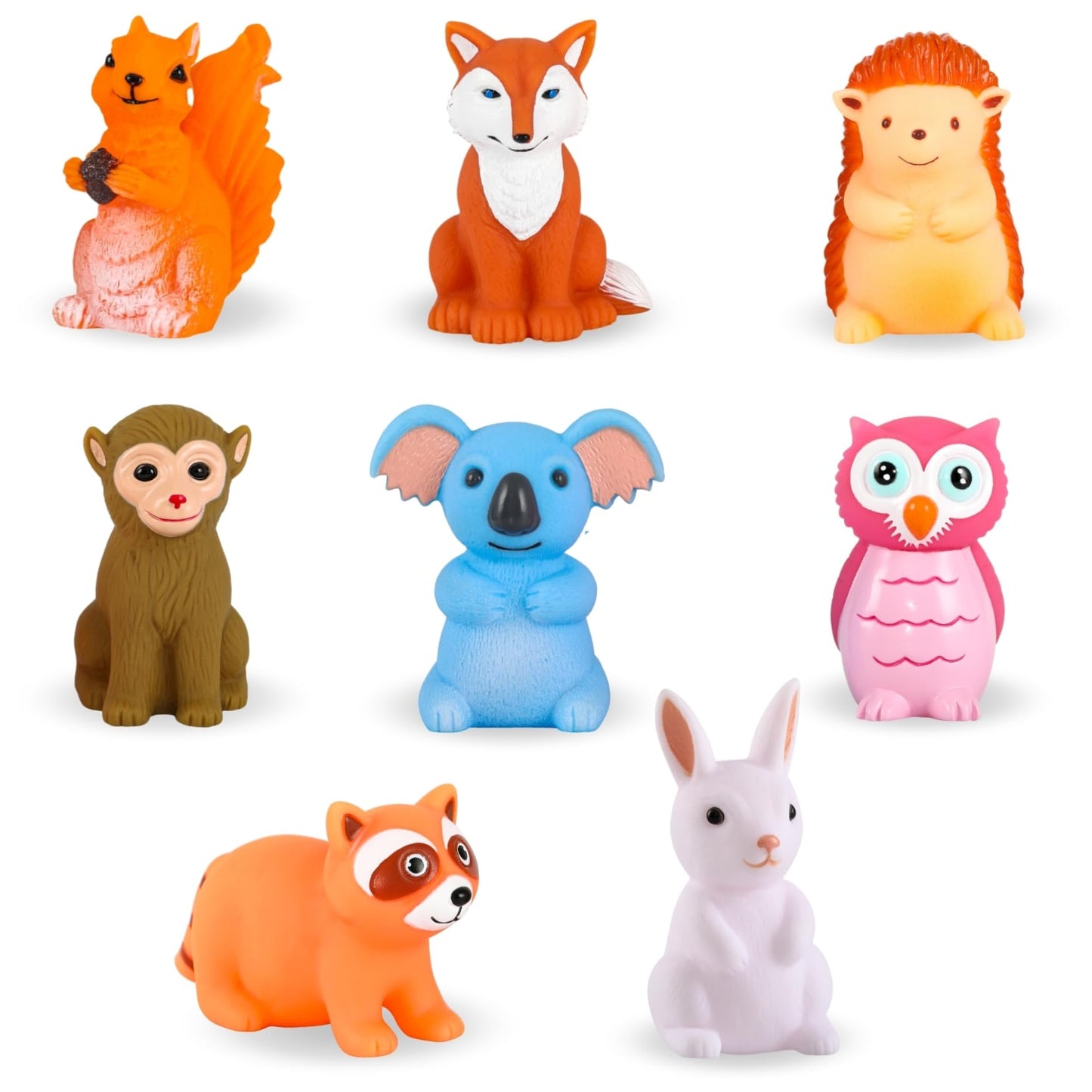 Hot XY-WQ Bath Toys No Hole, for Infants 6-12& Toddlers 1-3, No Hole Bathtub Toys (Animal Ⅱ, 8 Pcs with Mesh Bag)