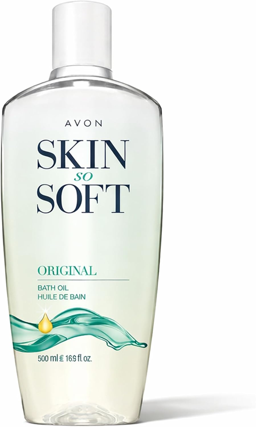 HotAvon Skin So Soft Original Bath Oil - 16.9 oz - Moisturizing Body Oil | Moisturizing Body Oil with Jojoba Oil, Dry Skin, Hydrating Shower Oil Perfect as an After-Shower Skin Softener for All Adults