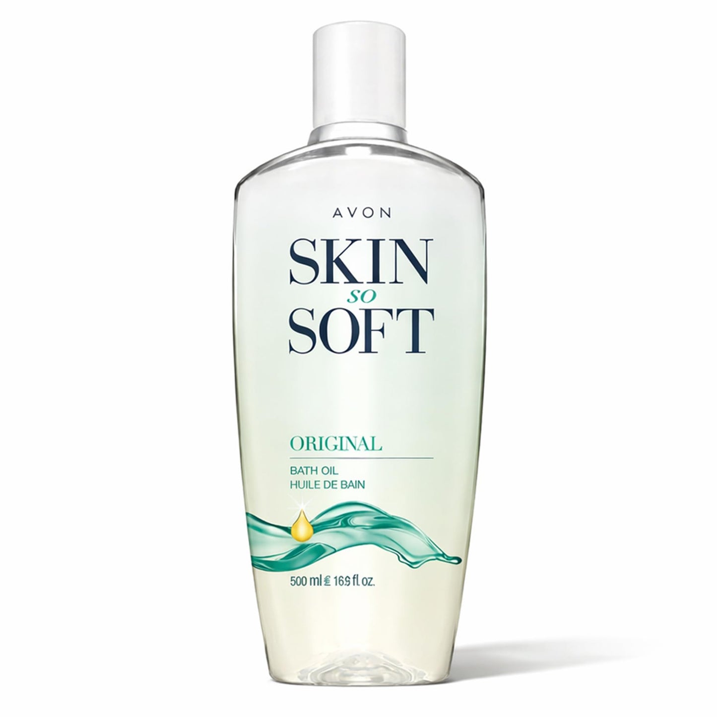 HotAvon Skin So Soft Original Bath Oil - 16.9 oz - Moisturizing Body Oil | Moisturizing Body Oil with Jojoba Oil, Dry Skin, Hydrating Shower Oil Perfect as an After-Shower Skin Softener for All Adults