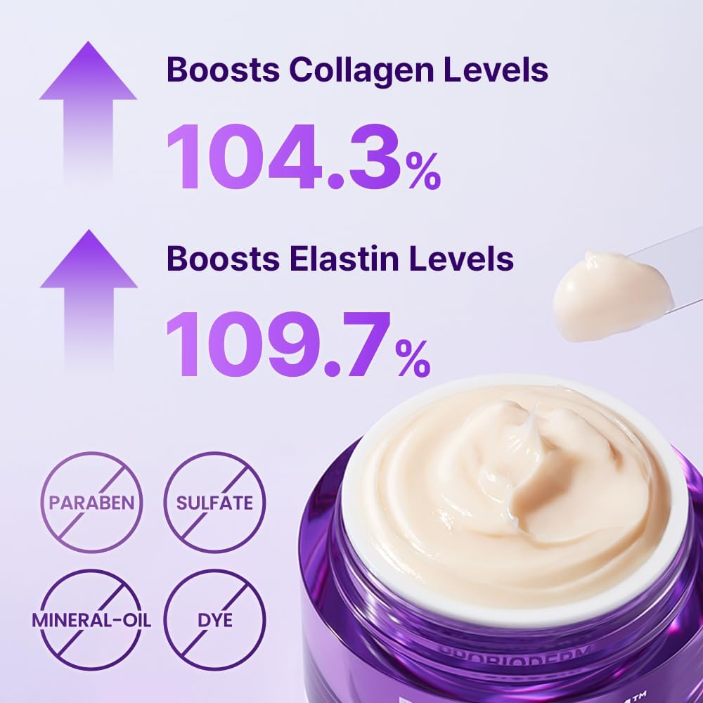 HotBIOHEAL BOH Probioderm 3D Lifting Cream 1.7 fl oz - Cardi B's Advanced Korean Facial Night Cream with 17-Peptide Complex & Probioderm for Face and Neck, Butter-Rich Texture for Perfect Slugging